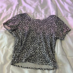 Cheetah Print Crop Top